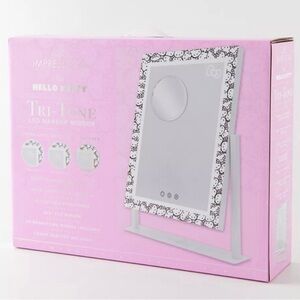 Hello Kitty Tri-Tone LED Makeup Mirror NIB